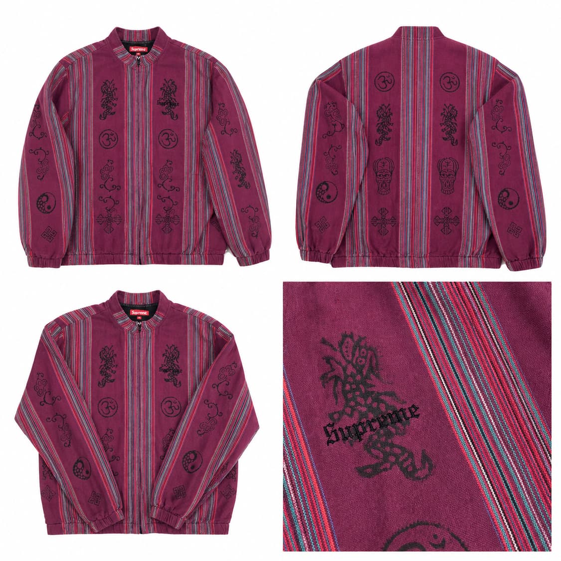 supreme 18ss Woven Batik Jacket (Purple) 상품이미지1