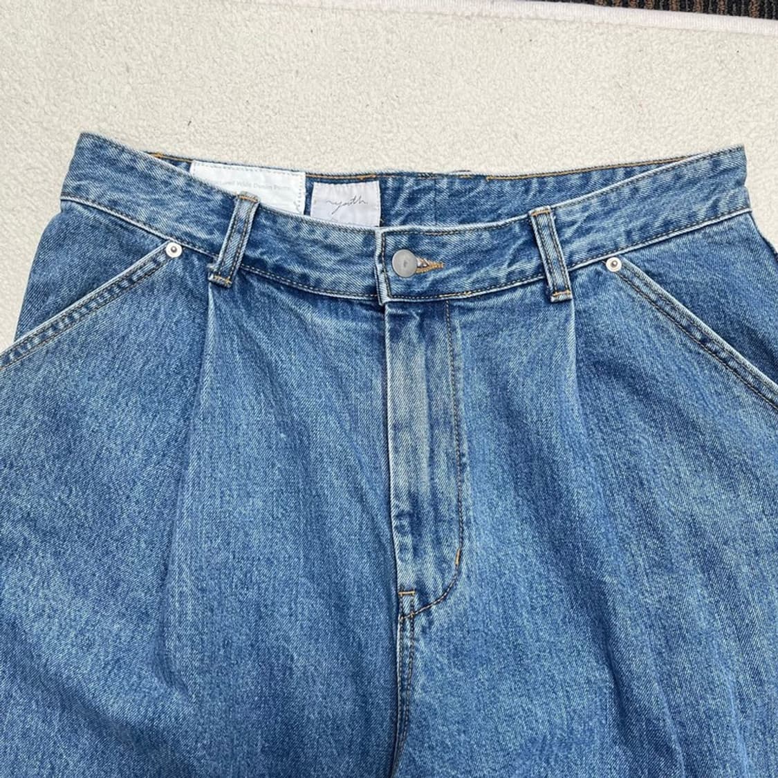 YOUTH 핀턱 데님 팬츠 상품이미지2