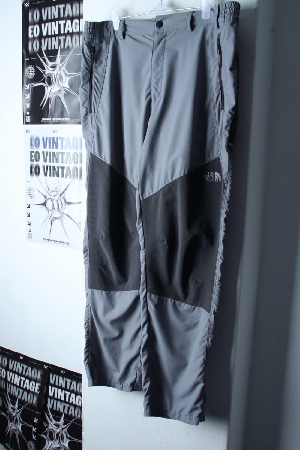 (XL) 노스페이스 트레이닝복 바지 등산 기능성 밴딩 그레이-P9805 상품이미지1