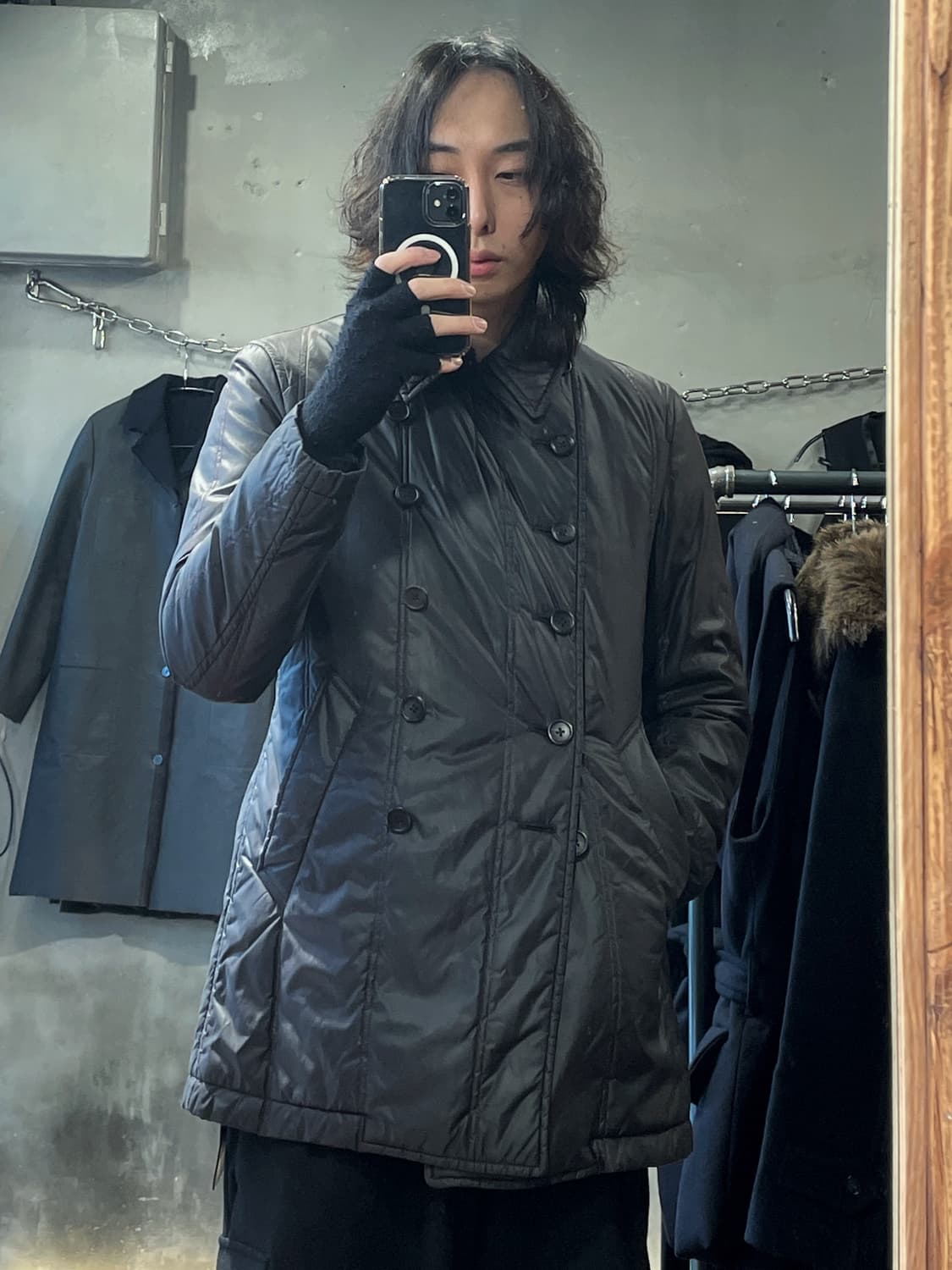 폴 스미스 더블 브레스티드 퀼팅 코트 상품이미지2