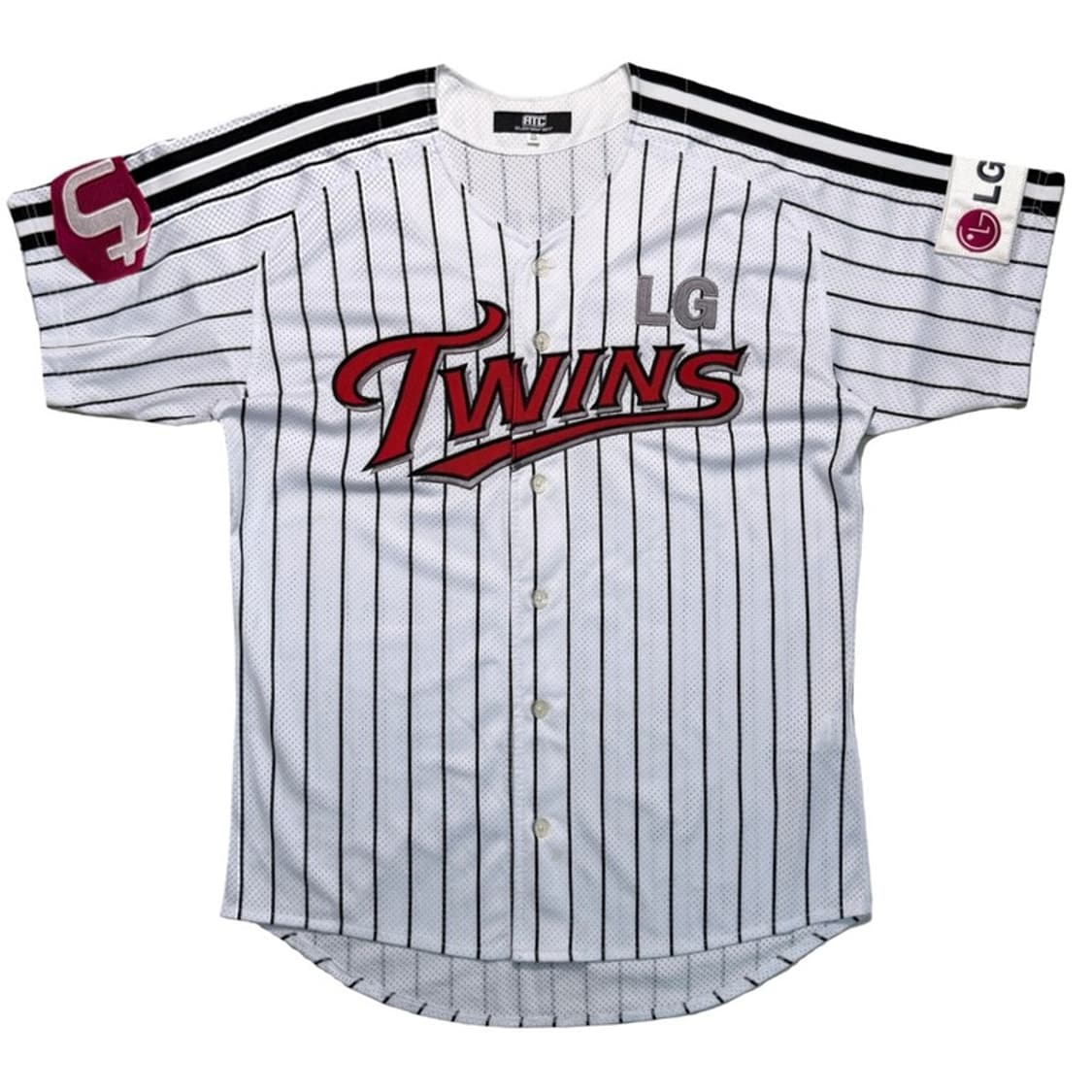 LG  트윈스 프리미엄 홈 유니폼 반팔 셔츠 화이트 100 상품이미지1