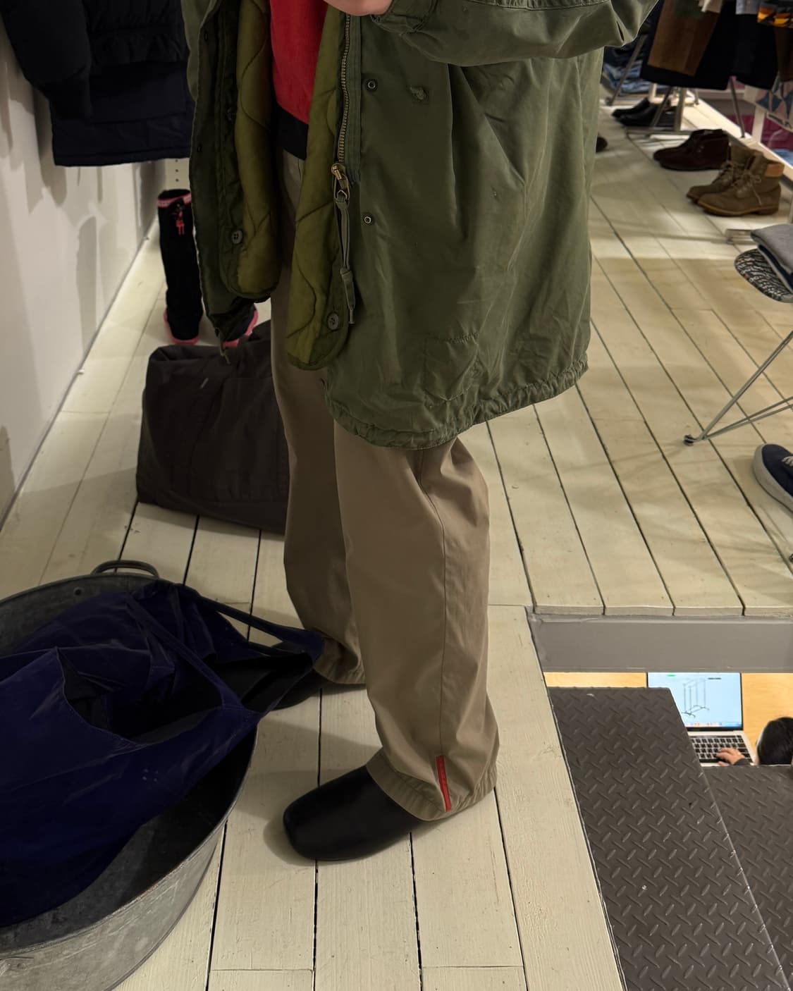 [32] 프라다 스포츠 코튼 트라우저 상품이미지1