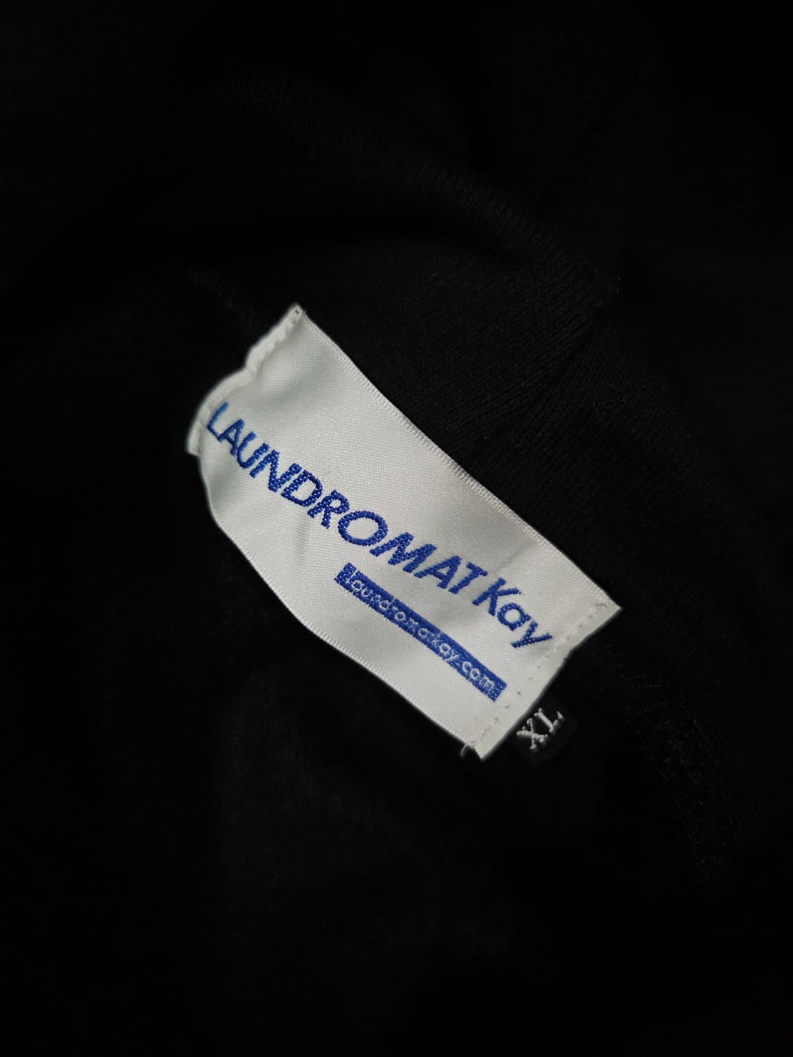 LAUNDROMAT Kay 블랙 크루 후드 티셔츠 상품이미지9