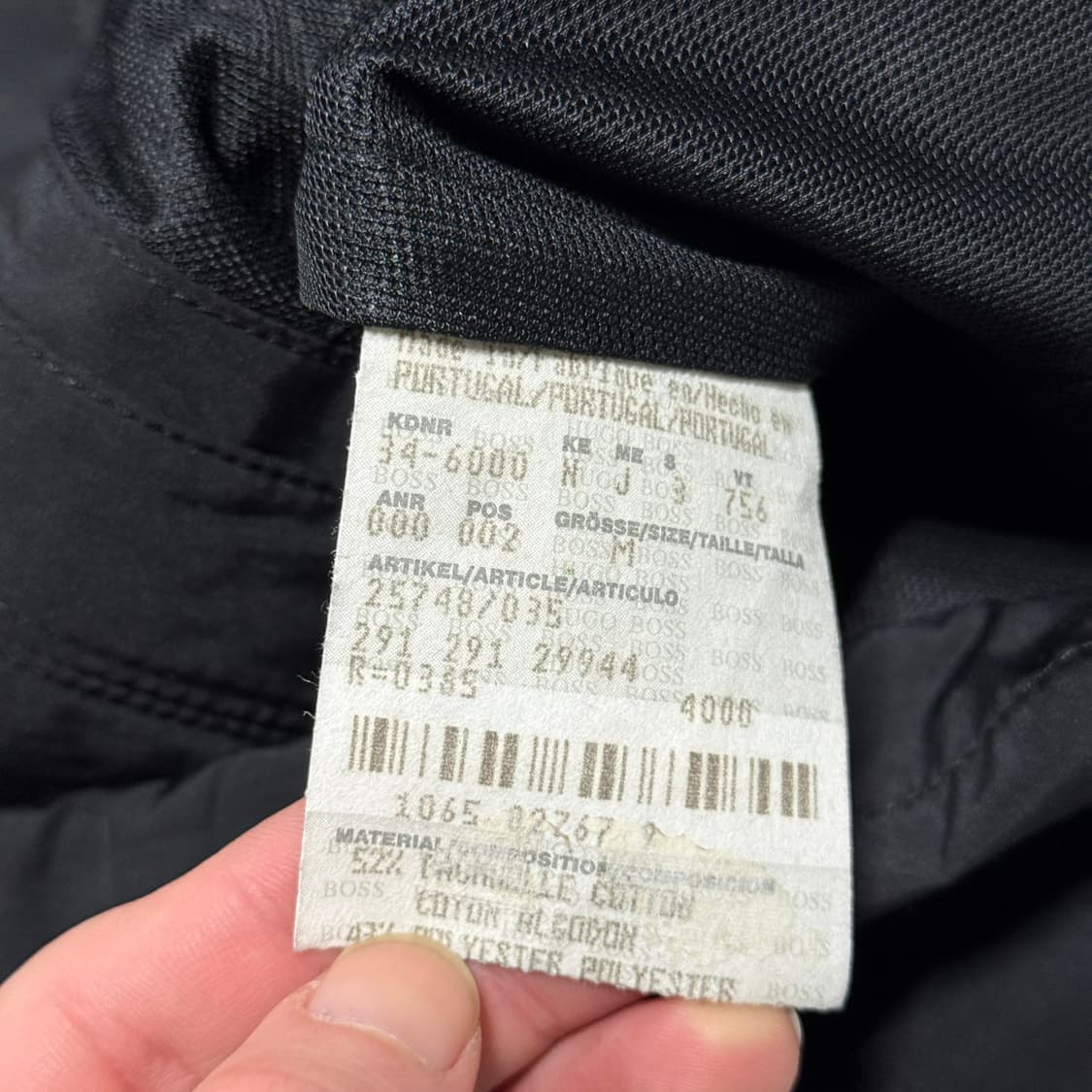 국내 매장판 휴고 보스 면 혼방 윈드브레이커 쉘 자켓 상품이미지8