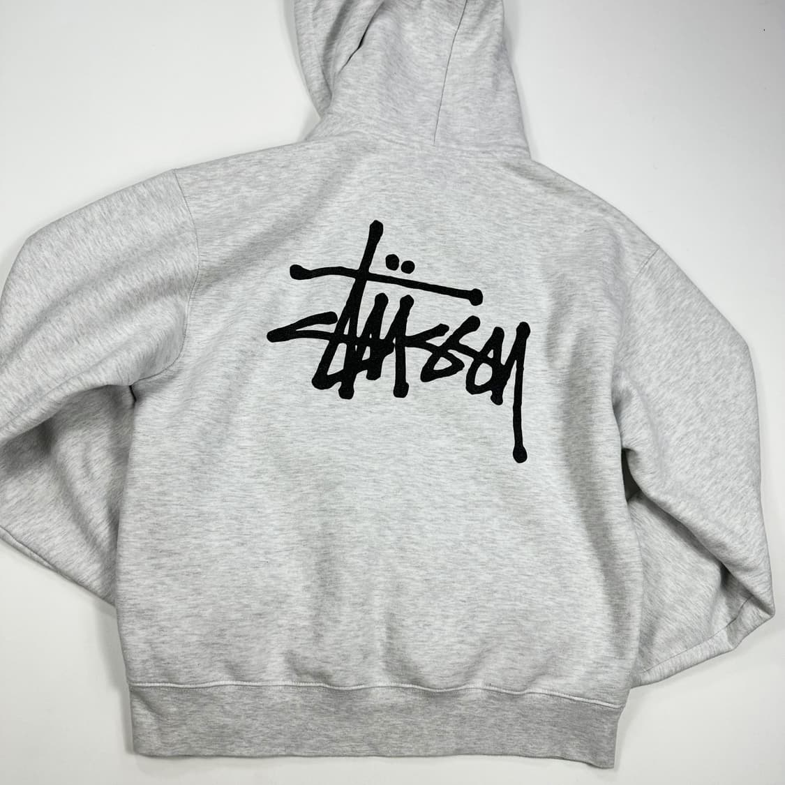 스투시 베이직 후드티 애쉬헤더 M 상품이미지4