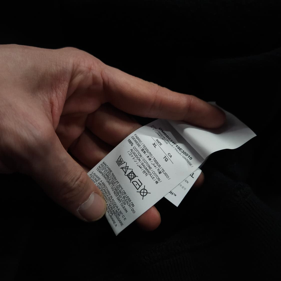 오프화이트 아크릴 애로우 빅로고 후드 티셔츠 (XL) 상품이미지7