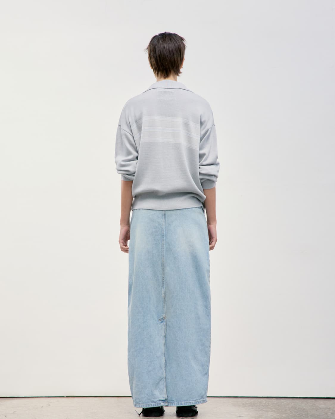 Lowclassic MULTI STRIPE PIQUE KNIT TOP 상품이미지3