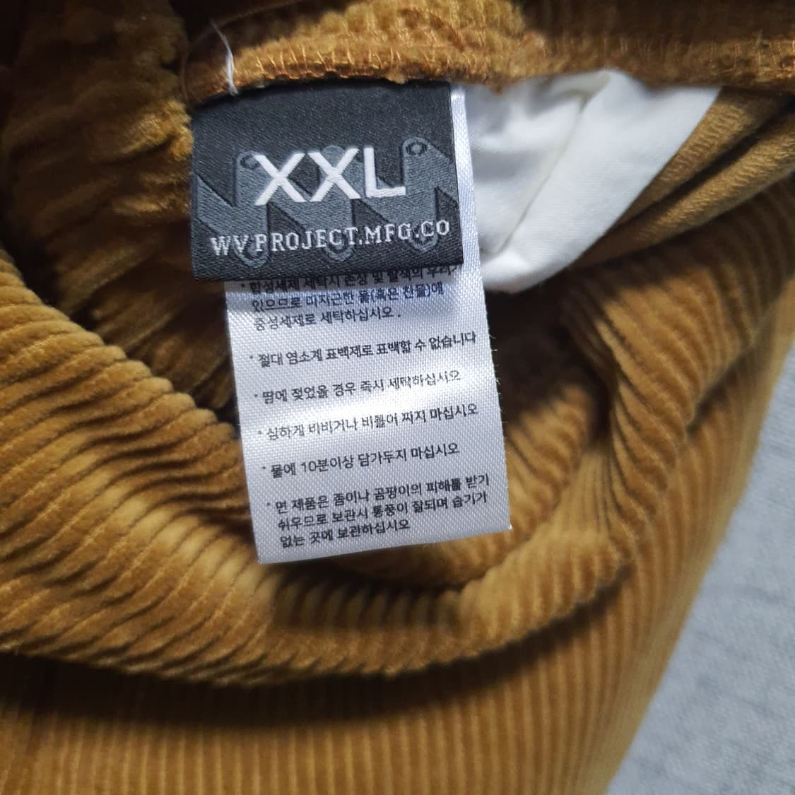 더블유브이프로젝트 남성 코듀로이 팬츠  상품이미지5