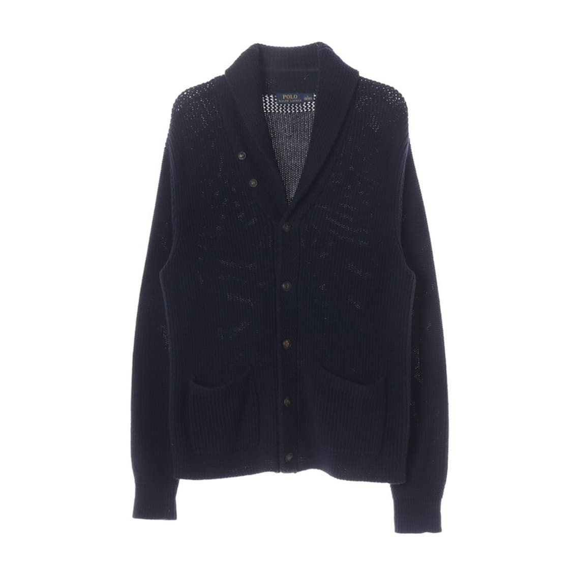 폴로 랄프로렌 코튼 숄칼라 가디건 네이비 L 상품이미지1
