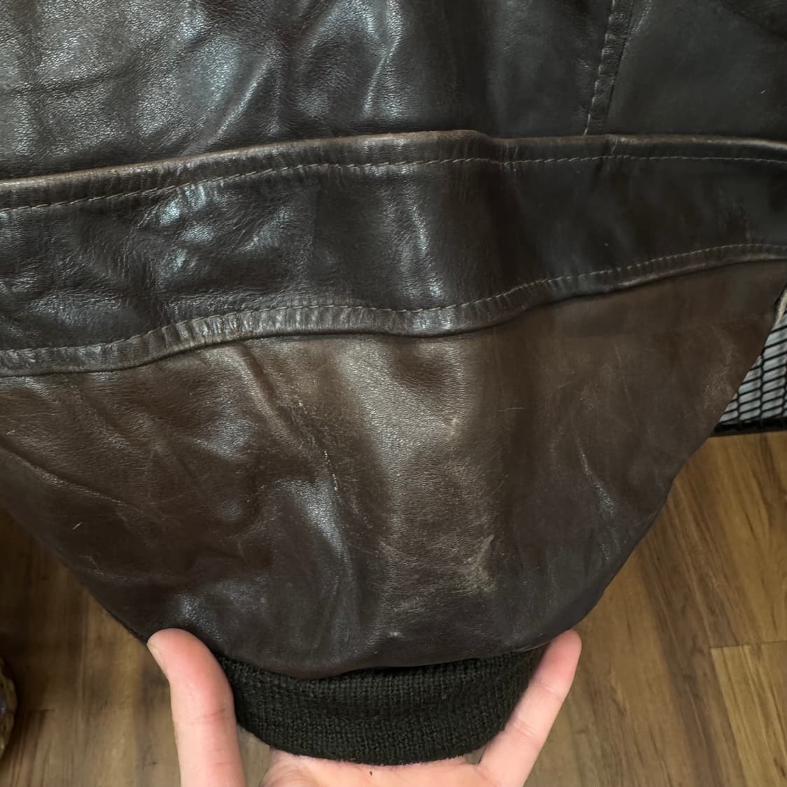 00s REDSKINS 빈티지 타입 B 32 플라이트 자켓 브라운 상품이미지10