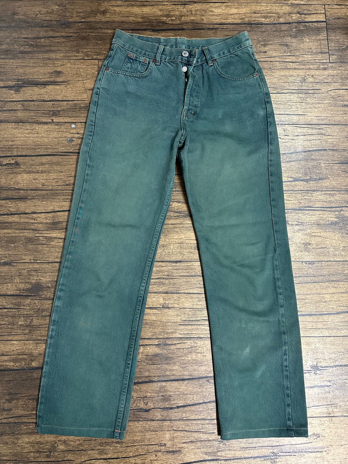 90s USA Levis 리바이스 501 컬러데님 실측27-28 상품이미지4