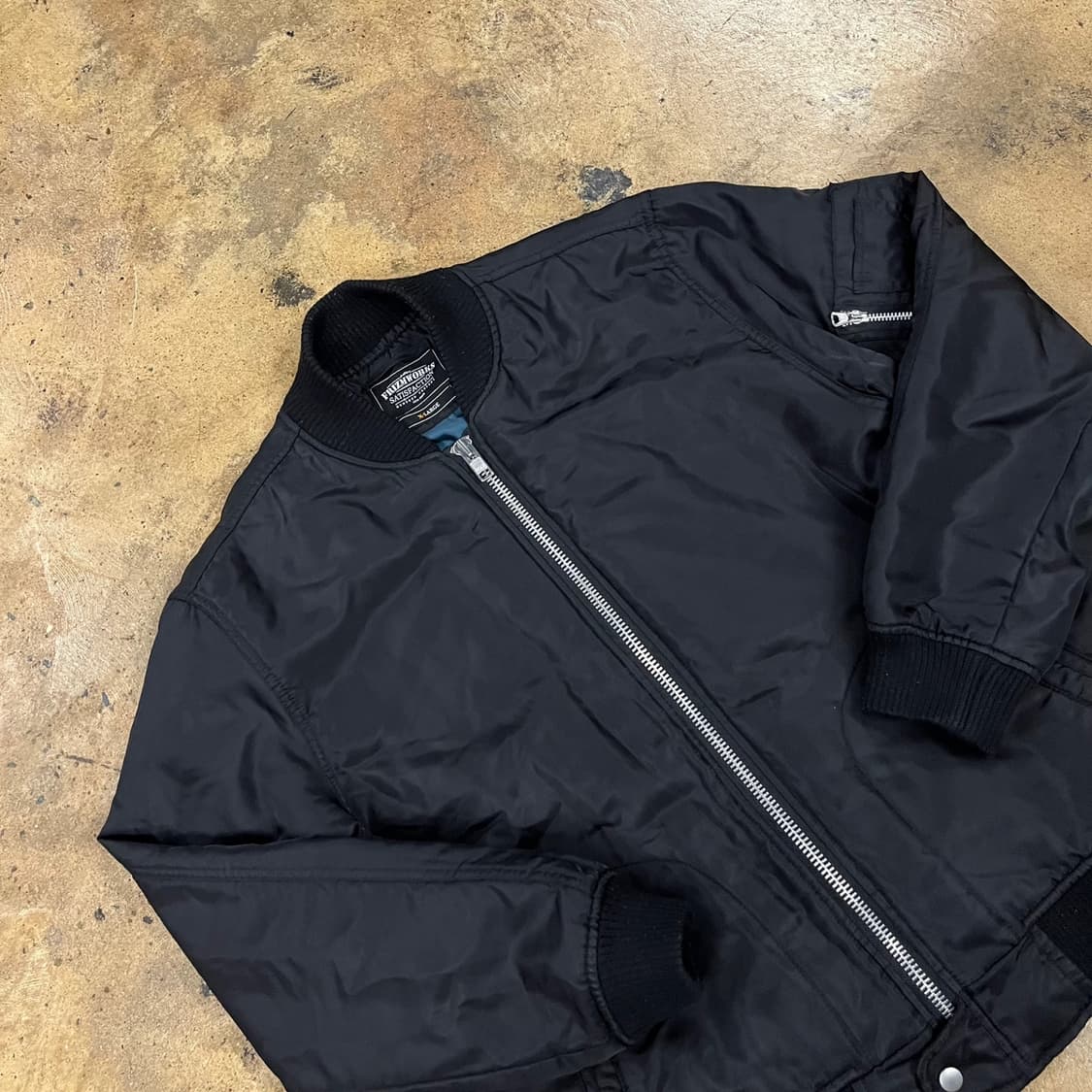 [정품/XL] 프리즘웍스 블랙 봄버 자켓 b17 상품이미지1