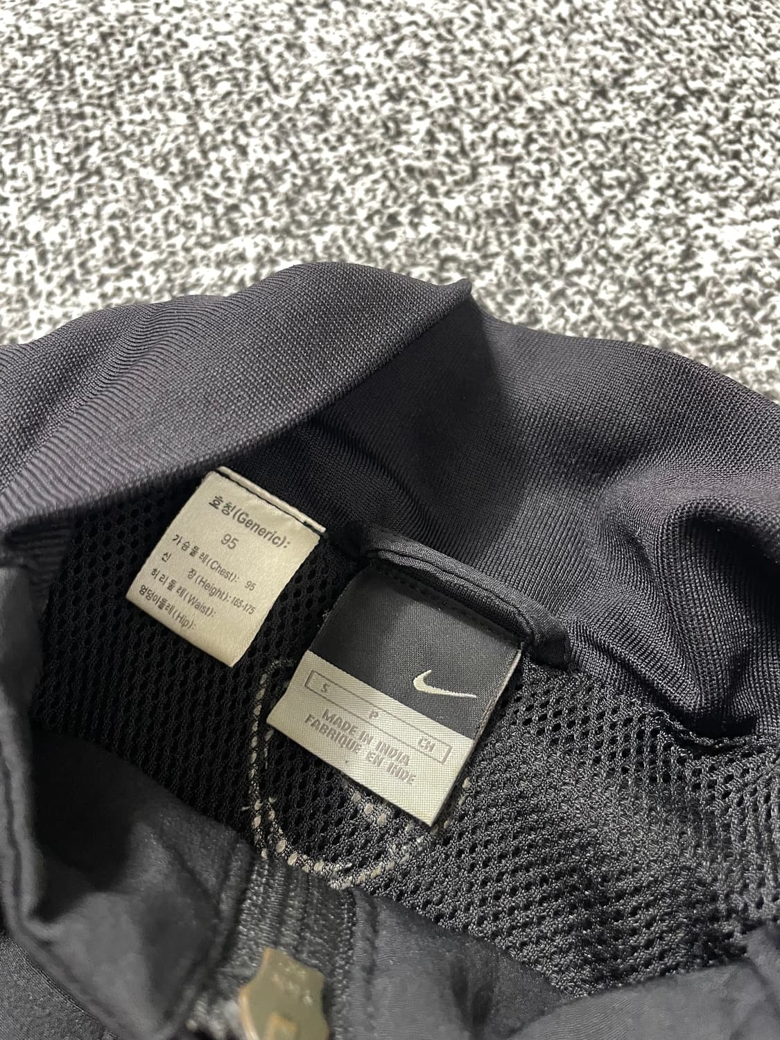 빈티지9. 나이키 인터밀란 빈티지 올드스쿨 바람막이 메쉬 점퍼 블랙블루 상품이미지2