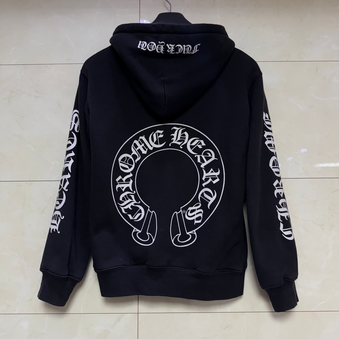 00s 한국초판 크롬하츠 홀스슈 퍽유 써멀 후드집업 상품이미지1