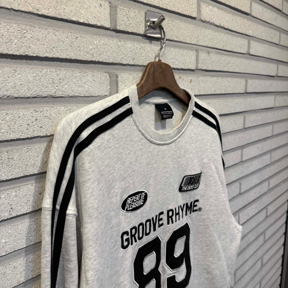 그루브라임 89 사이드트랙 배색 맨투맨 상품이미지2