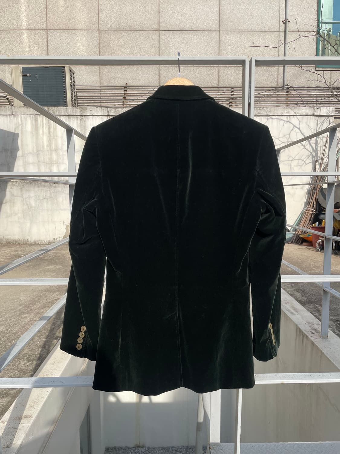 랄프로렌 벨벳 테일러드 블레이저 (다크그린) 상품이미지4