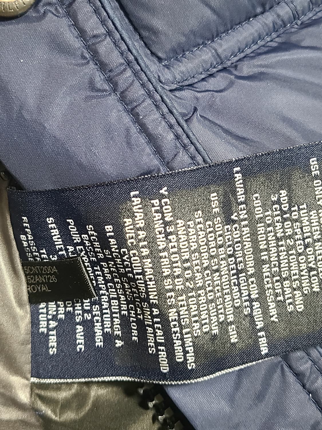 타미힐피거 네이비 남성 포켓 패딩 점퍼 100 상품이미지5