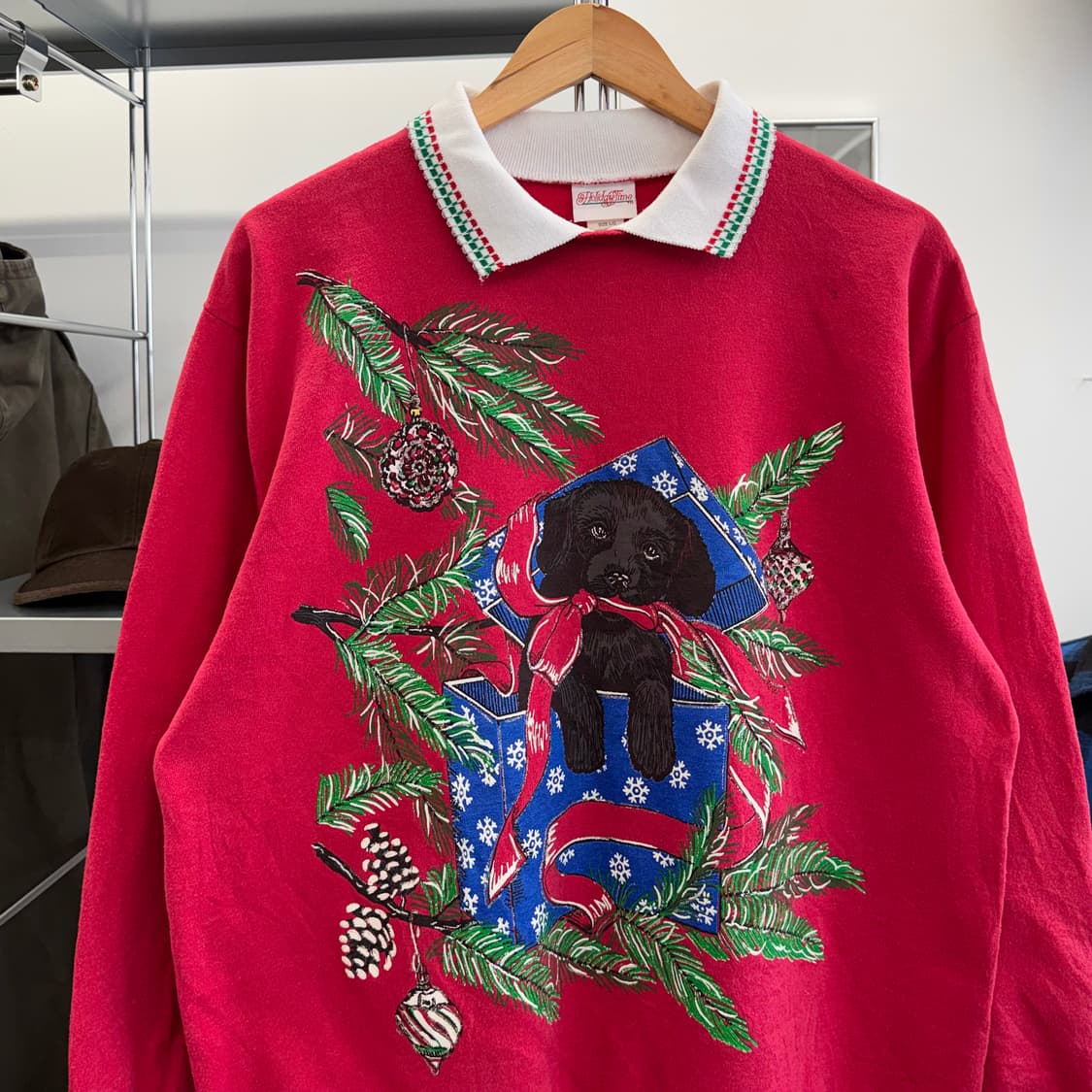 90s 빈티지 강아지 스웻셔츠 맨투맨 (L)   상품이미지2