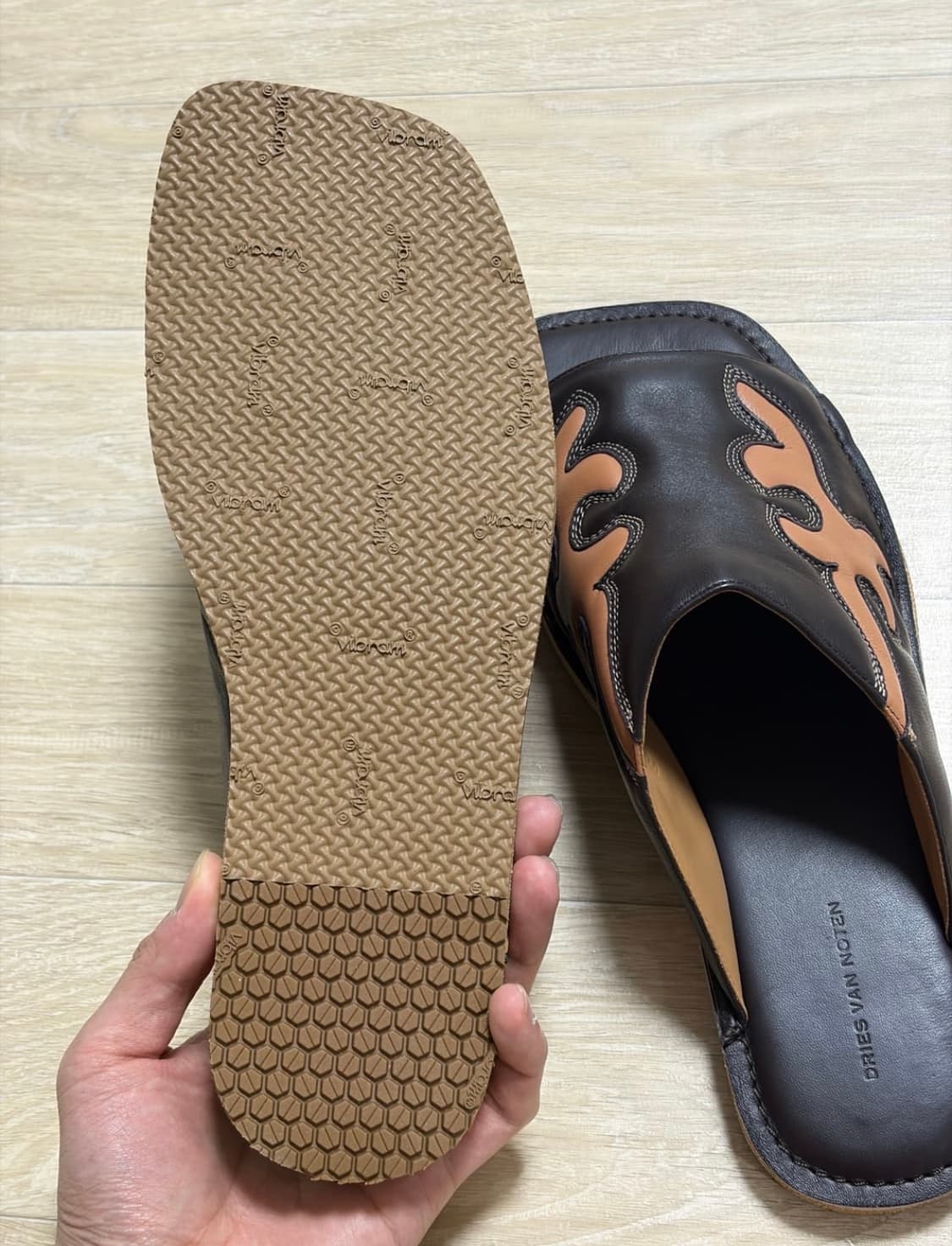 드리스반노튼 카우보이 웨스턴 슬라이드 샌들 상품이미지4