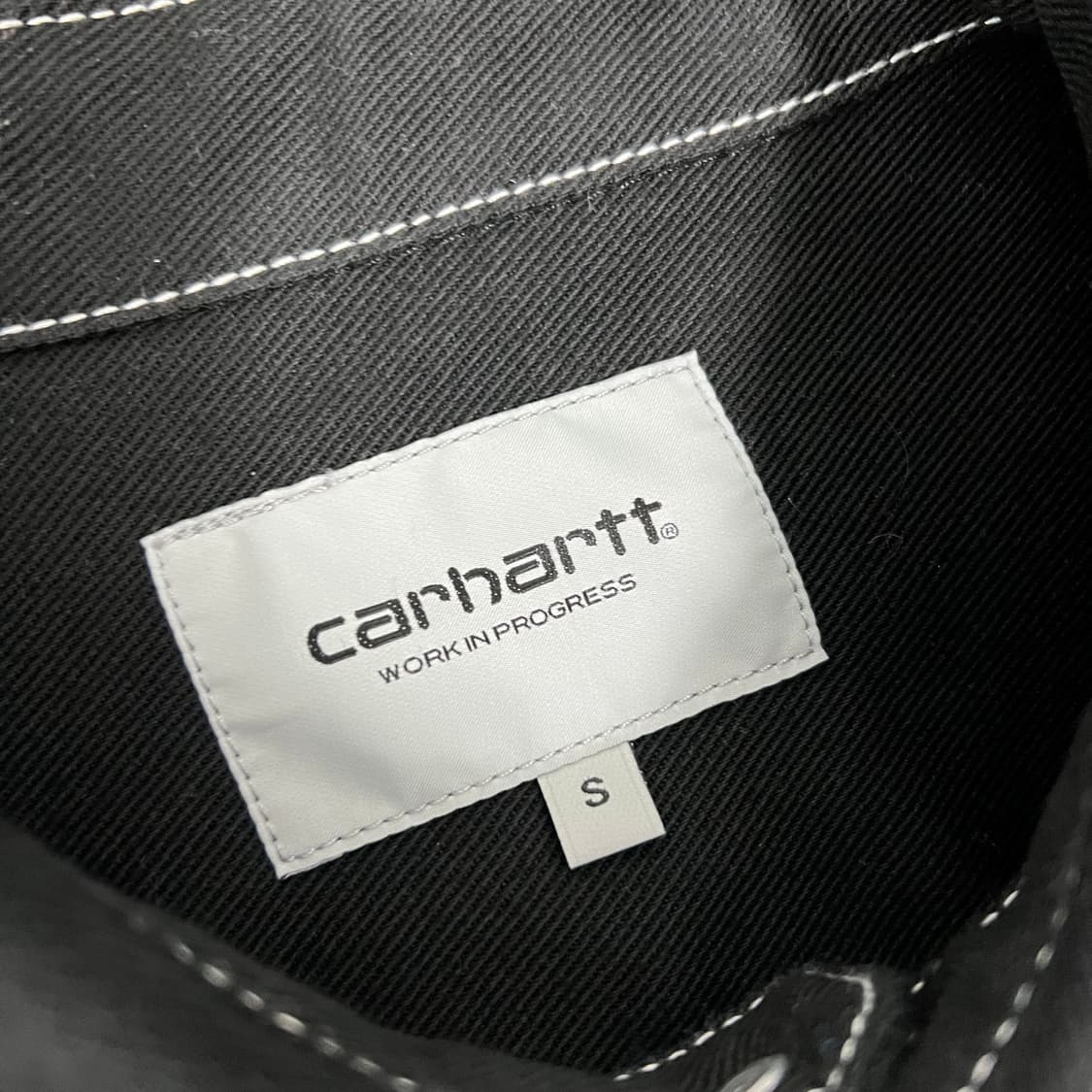 칼하트 Wip 초크 스티치 셔츠 자켓 블랙 화이트 상품이미지5