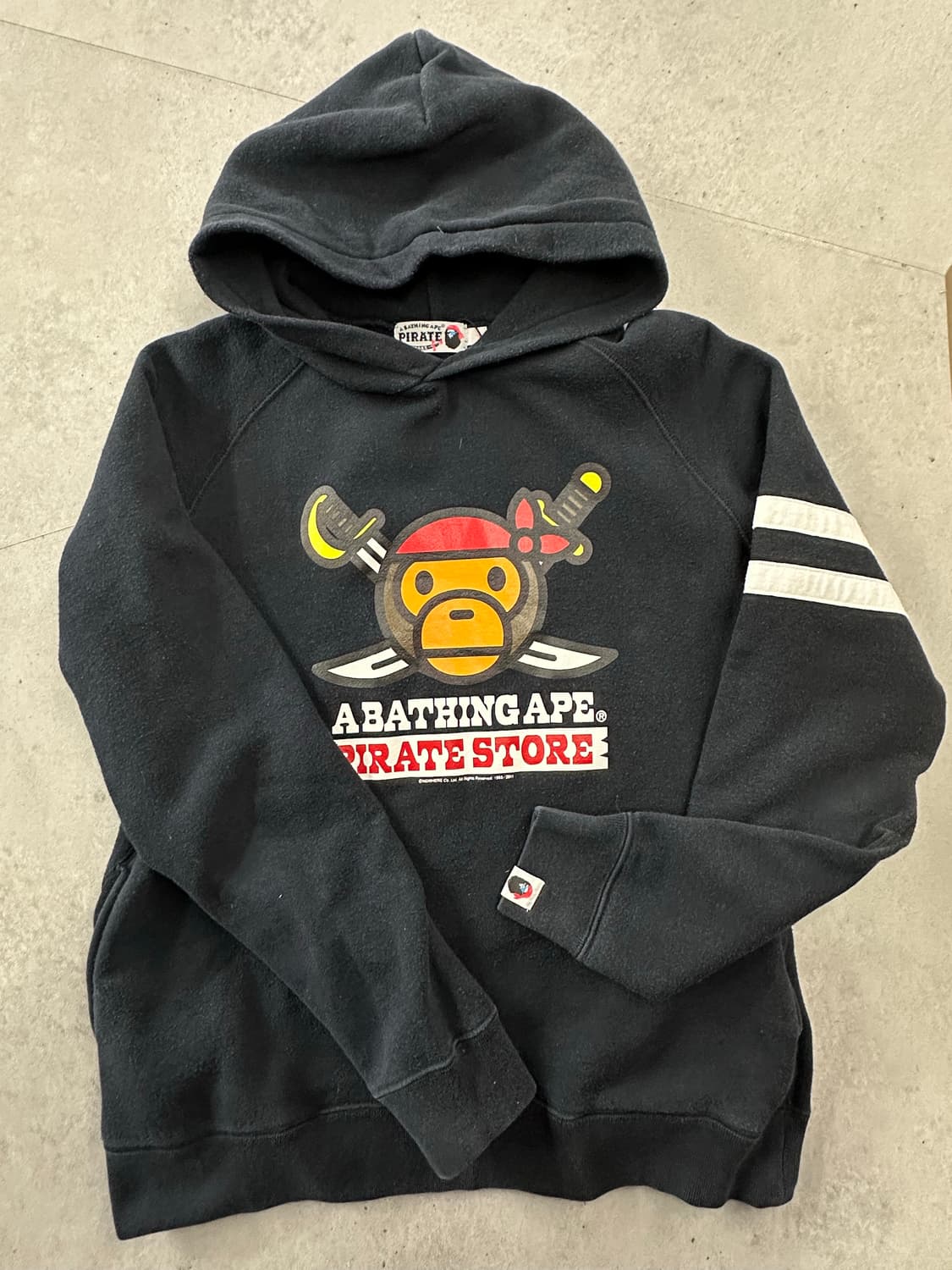 베이프 Pirate Store 베이비 마일로 로고 후드티  상품이미지3