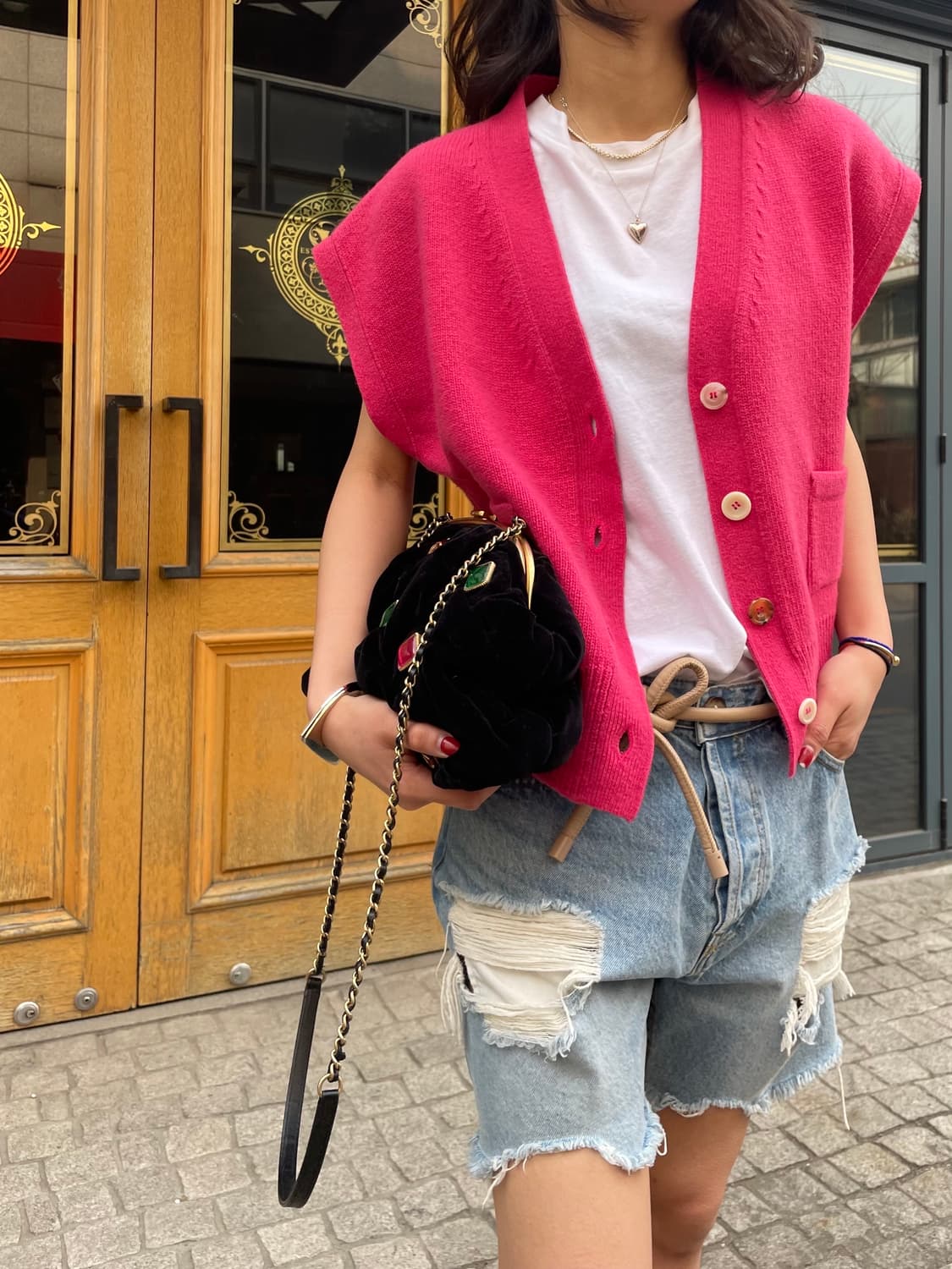 넘버프로젝트 울 캐시 베스트 가디건 상품이미지1