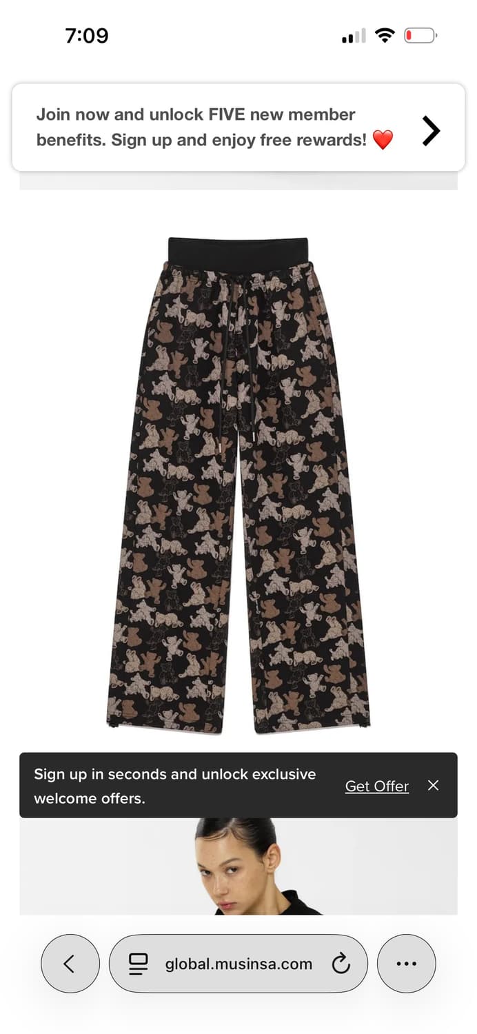 글로니 glowny 테디팬츠/ 정가 158,000 상품이미지1