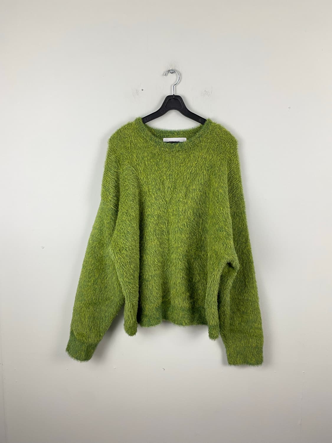 노매뉴얼 헤어리 그린 니트 M 상품이미지1