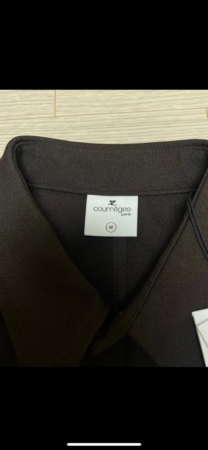 [M] 꾸레쥬 남자 셔츠 브라운 새상품 상품이미지2