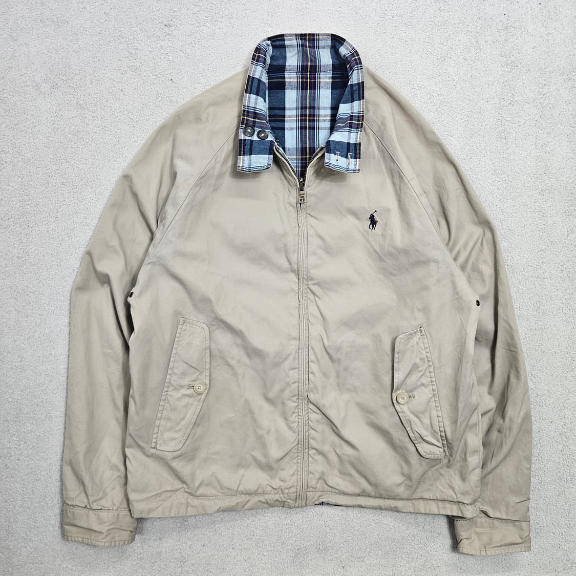 폴로 랄프 로렌 리버시블 헤링턴 자켓 M 상품이미지1