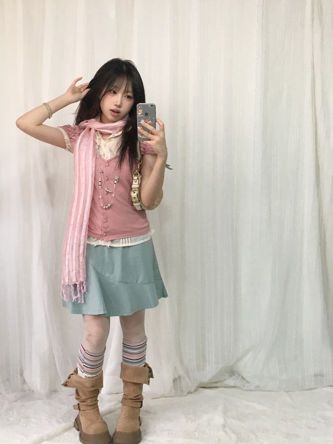 빈티지 핑크 민트 코디세트  상품이미지2