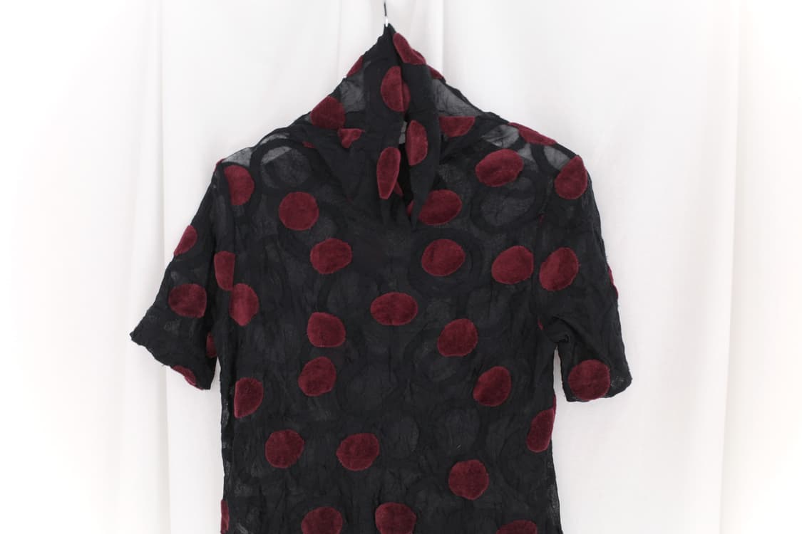 hiroko koshino) dot see-through half T 상품이미지2