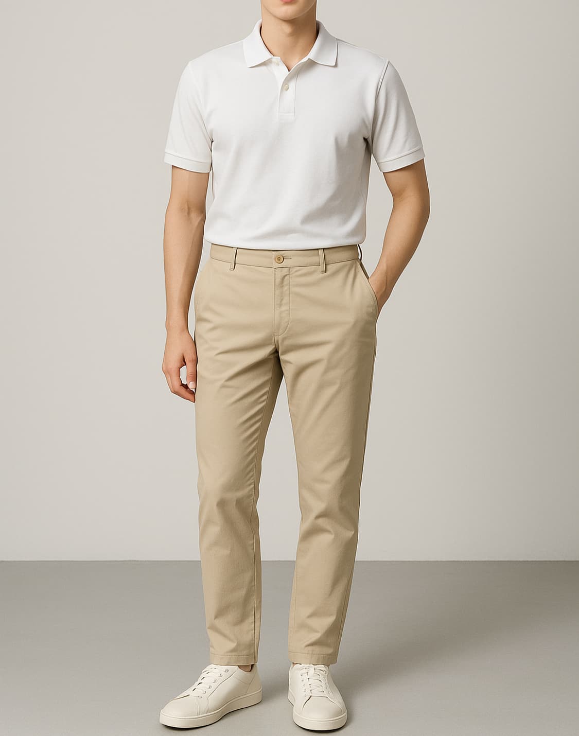헨리코튼골프 베이지 치노팬츠_92 상품이미지1