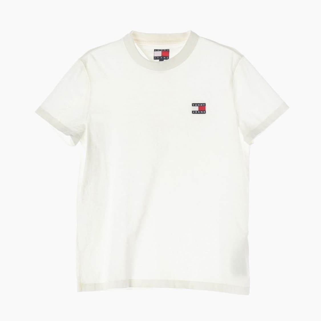 타미진스 클래식 플래그 자수 로고 화이트 반팔 티셔츠 S 상품이미지1