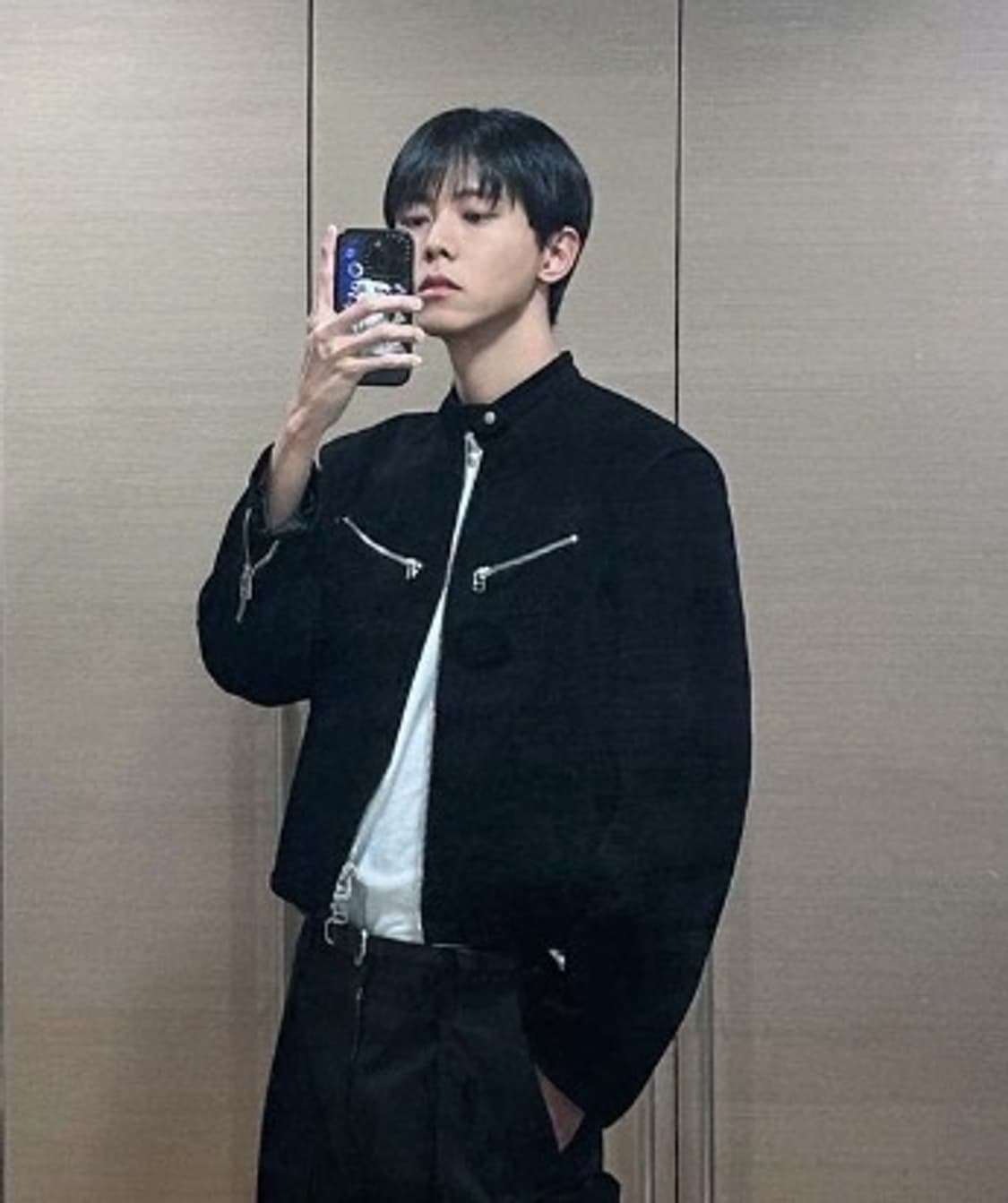 토니웩 카프레이서 스웨이드 블루종 자켓 L사이즈 상품이미지1