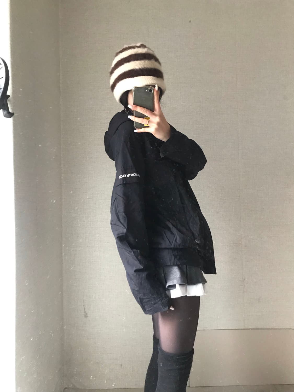 노페 블랙 포켓 바람막이 상품이미지3