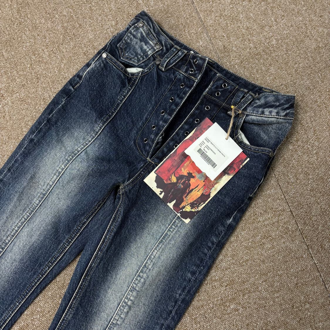 새상품 웨슬리휴스턴 부츠컷 데님팬츠 상품이미지3