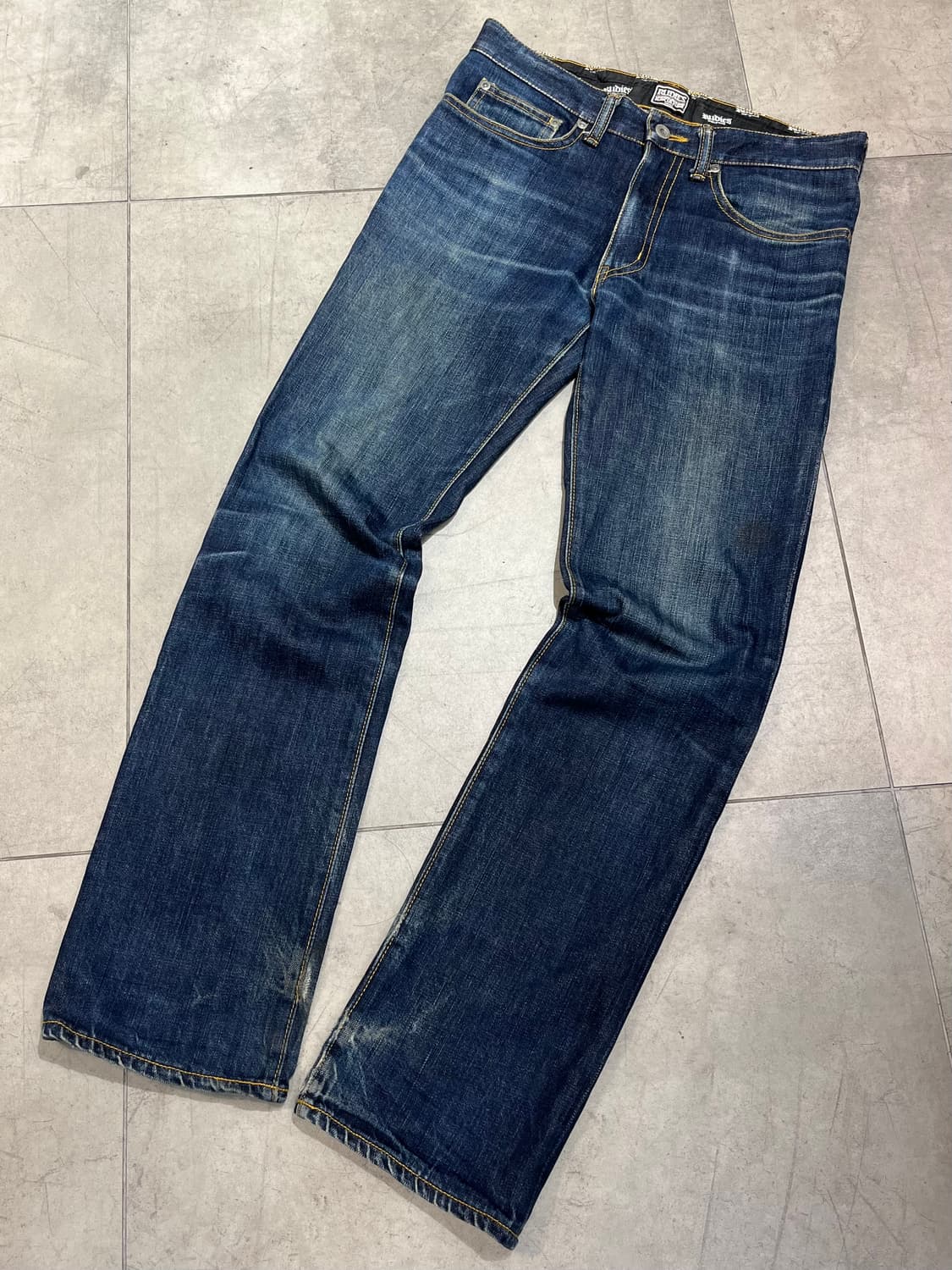 일본 빈티지 RUDIE’S 레터링 프린팅 와이드 데님 팬츠 상품이미지6