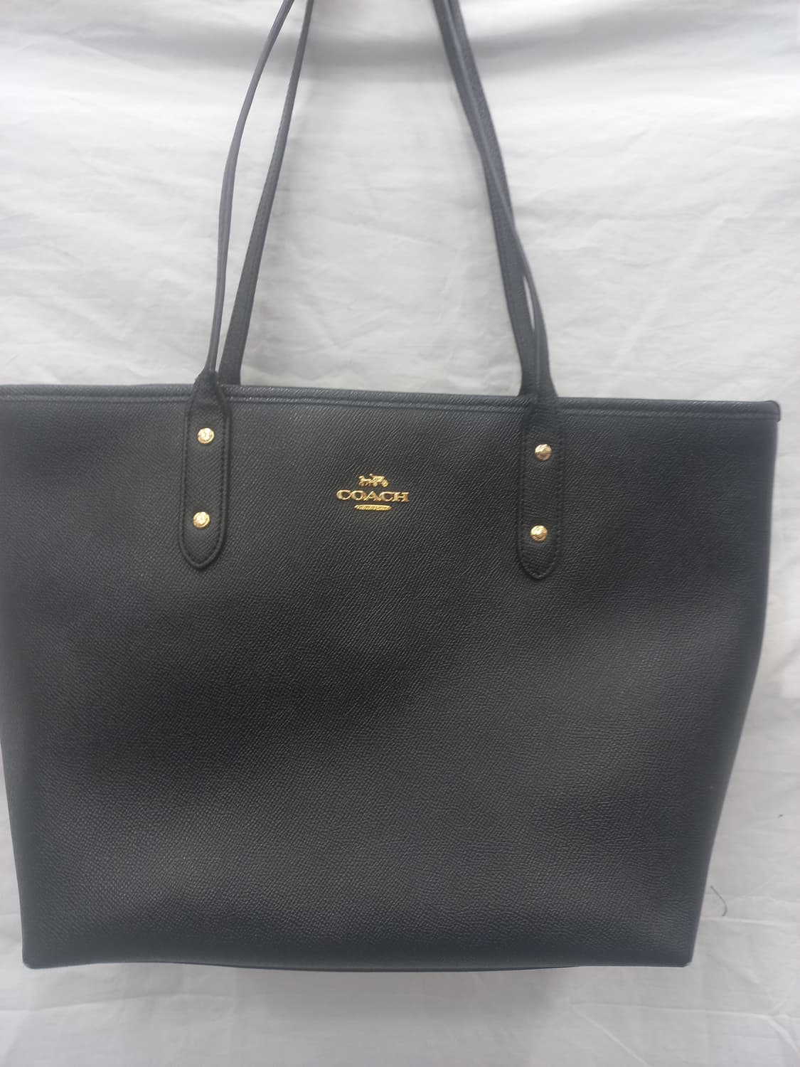 코치 블랙 가죽 숄더백 상품이미지3