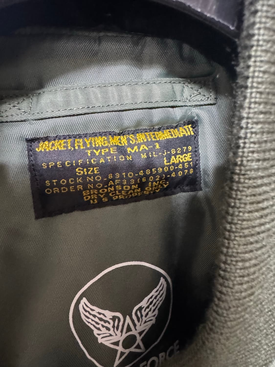 브론슨 MA1 팝니다 상품이미지2