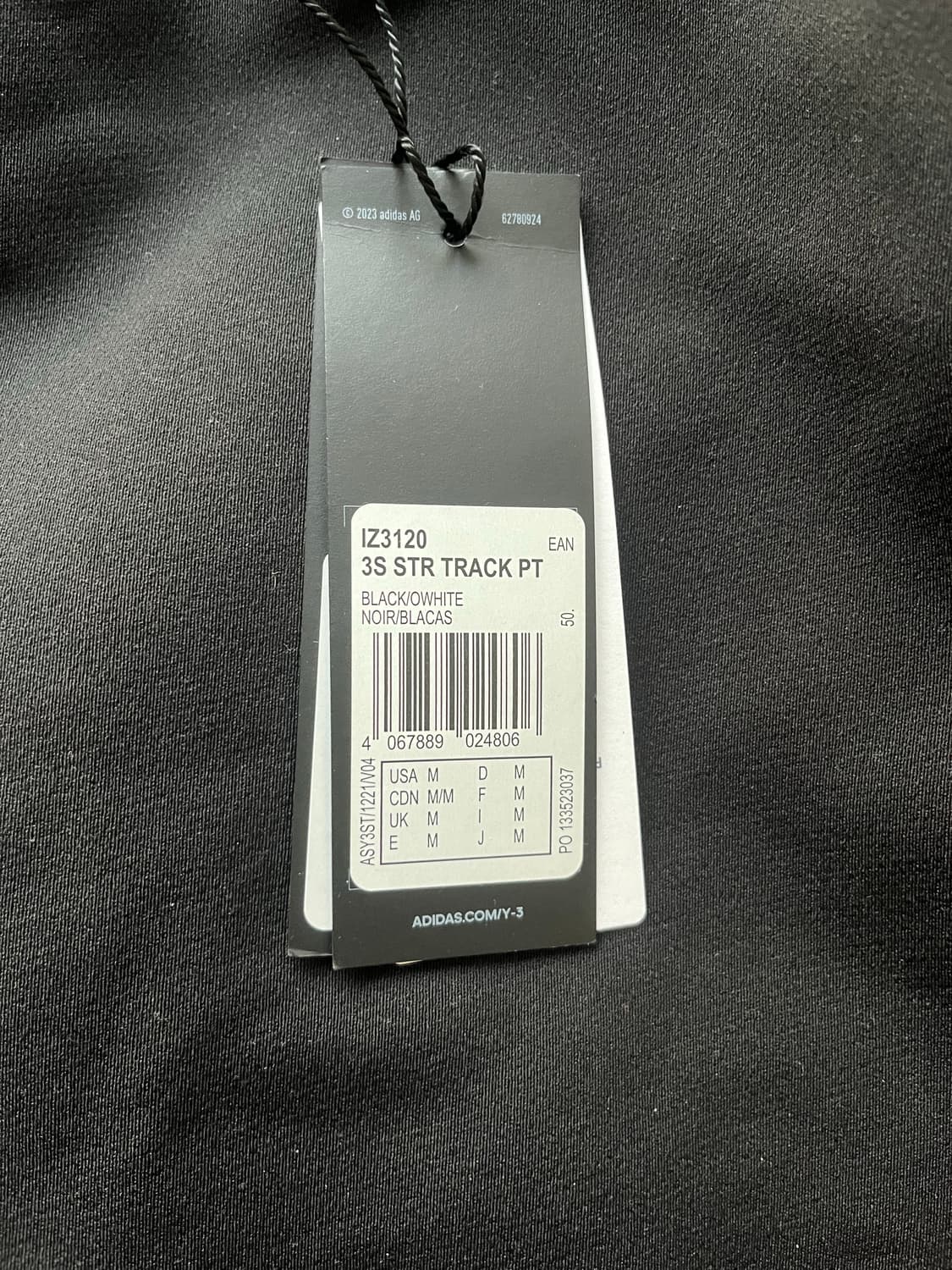 Y-3 3s straight Track Pants M 상품이미지5