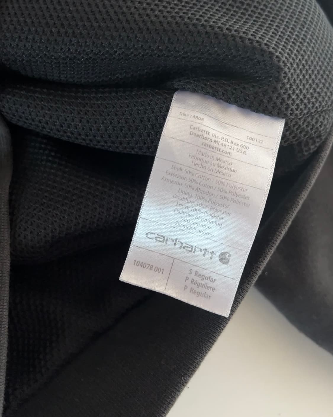 칼하트 레인디펜더 후드집업 S 상품이미지7