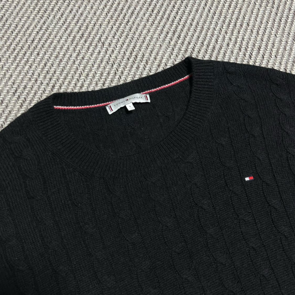 [M] Tommy 타미힐피거 우먼즈 울 케이블 라운드 니트 상품이미지4