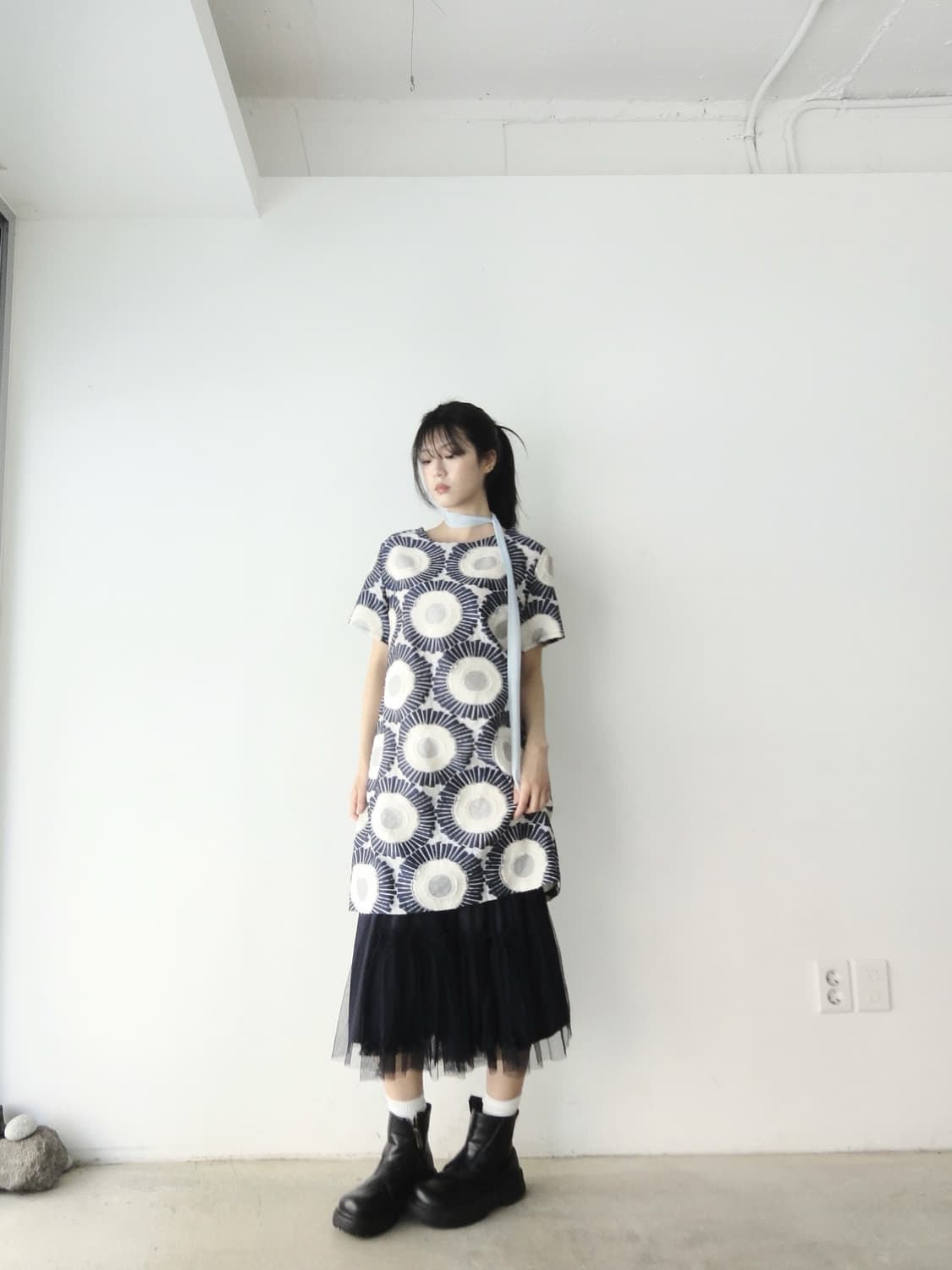 Ring pattern light top & ops 상품이미지4