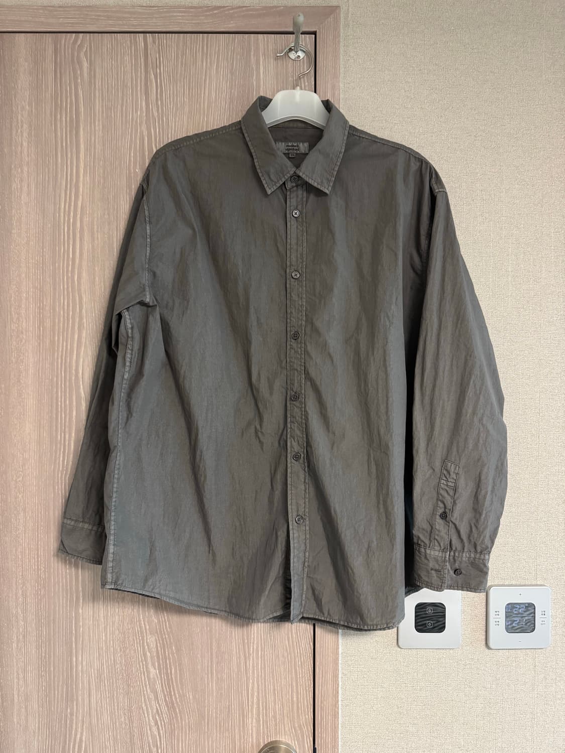 [MUSINSA STANDARD]무신사스탠다드 캐주얼 셔츠_차콜(xxl) 상품이미지1