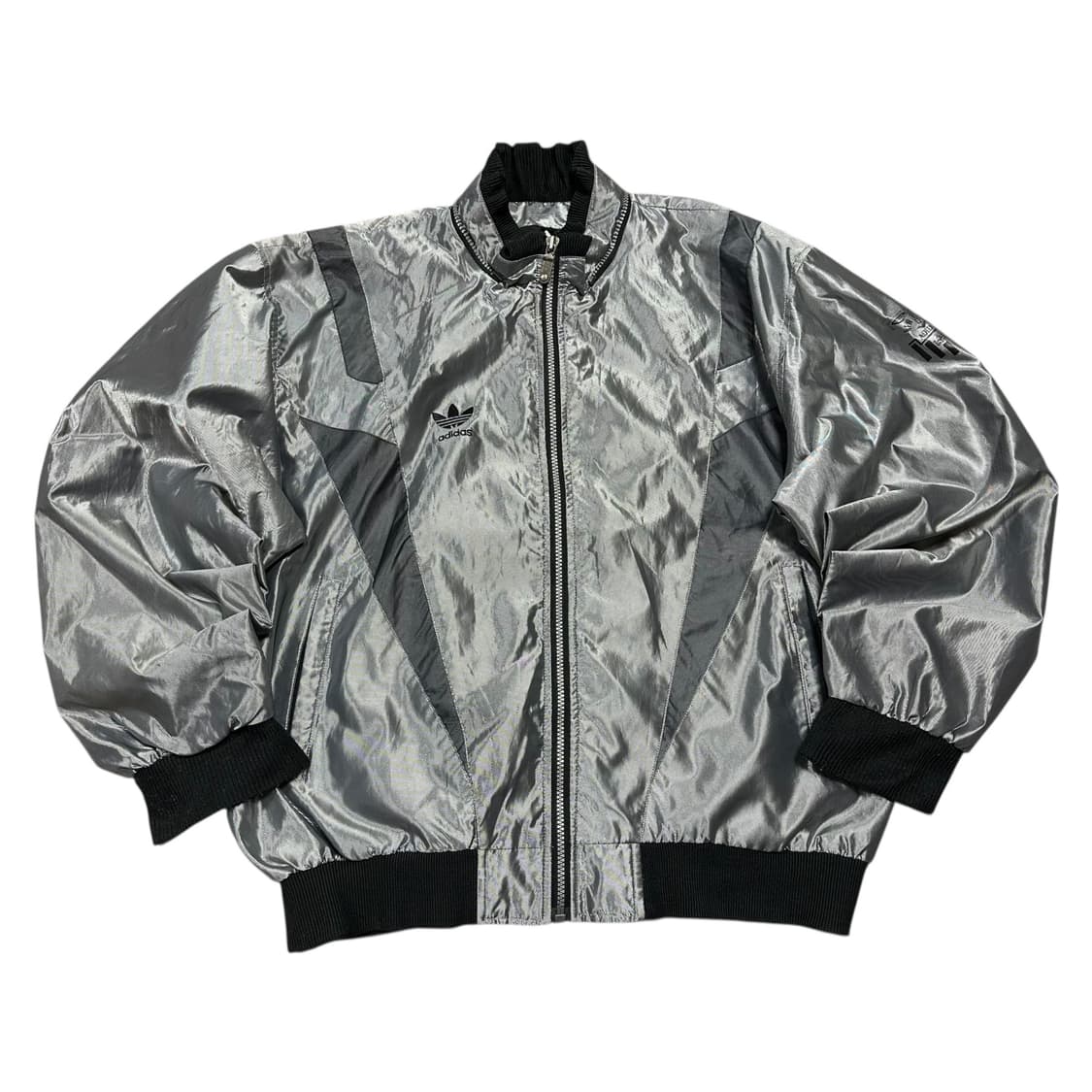 ✨ (바배) 아디다스 90s 올드스쿨 실버 바람막이  상품이미지1