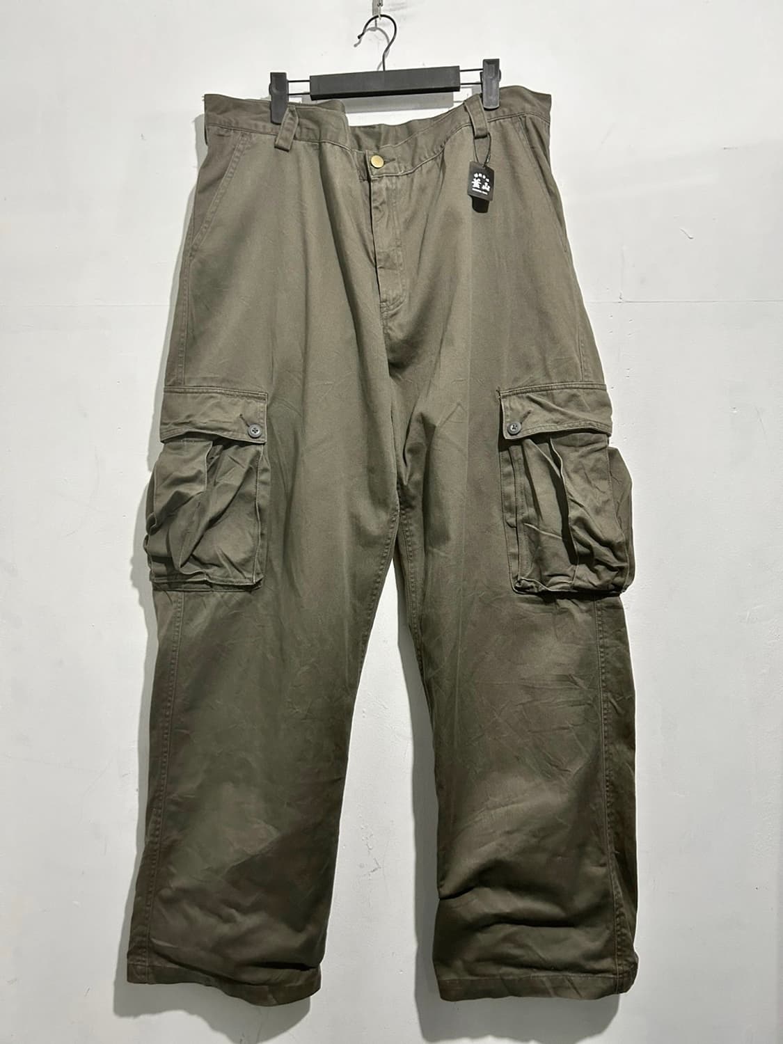 빈티지 카키브라운 카고 벌룬팬츠 상품이미지5