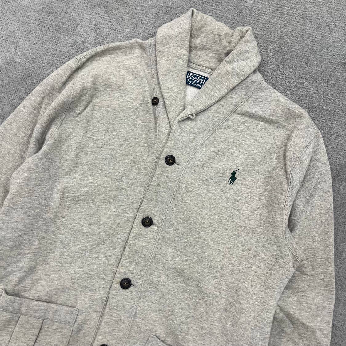 L 폴로 랄프로렌 코튼 숄카라 가디건 상품이미지2