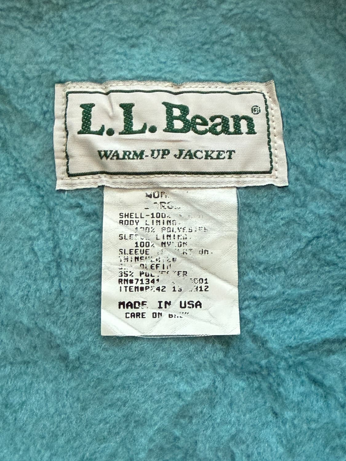 [L] L.L.Bean warm up jaket made in USA 상품이미지2