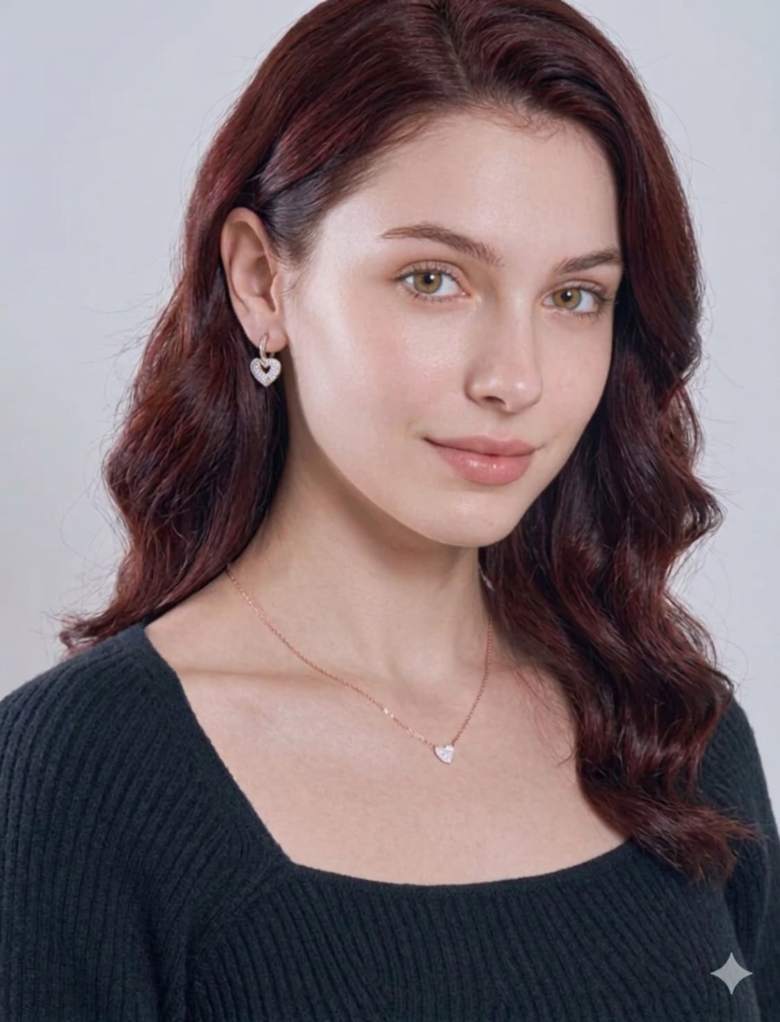 ✨ 엘르 아모르 하트 귀걸이 | 14K 골드핀 | 반짝 데일리템 상품이미지2